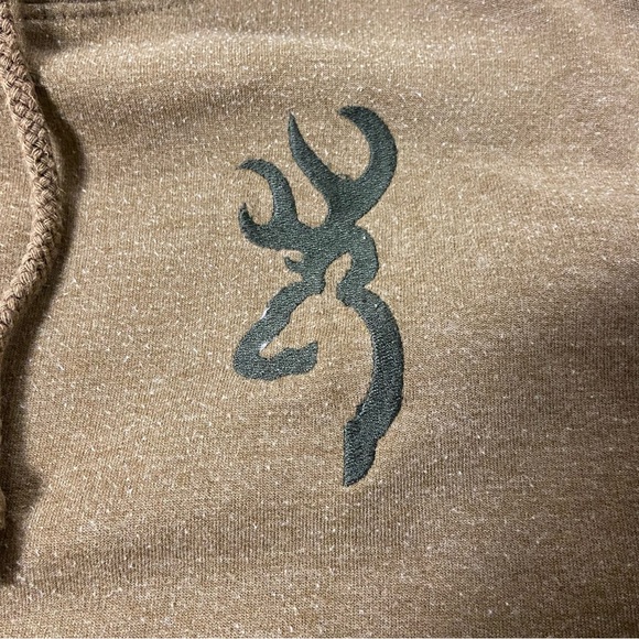 Browning Mens Hooded Sweatshirt Cotton Blend Large - Picture 9 of 10